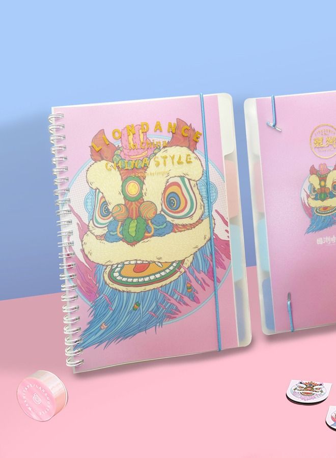 XIANGYU Animal Pattern Printing Agenda Hard Cover Spiral Notebook Daily Weekly Planner With Elastic Band  - Image 4