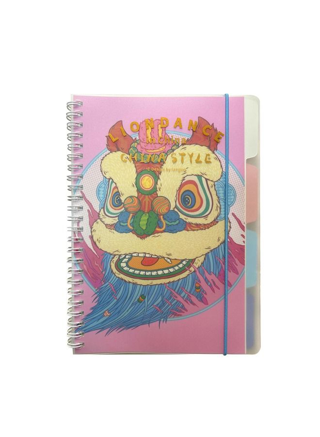 XIANGYU Animal Pattern Printing Agenda Hard Cover Spiral Notebook Daily Weekly Planner With Elastic Band  - Image 1