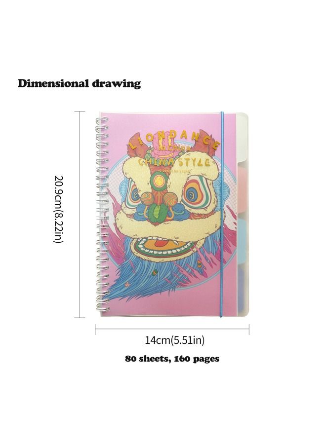 XIANGYU Animal Pattern Printing Agenda Hard Cover Spiral Notebook Daily Weekly Planner With Elastic Band  - Image 2