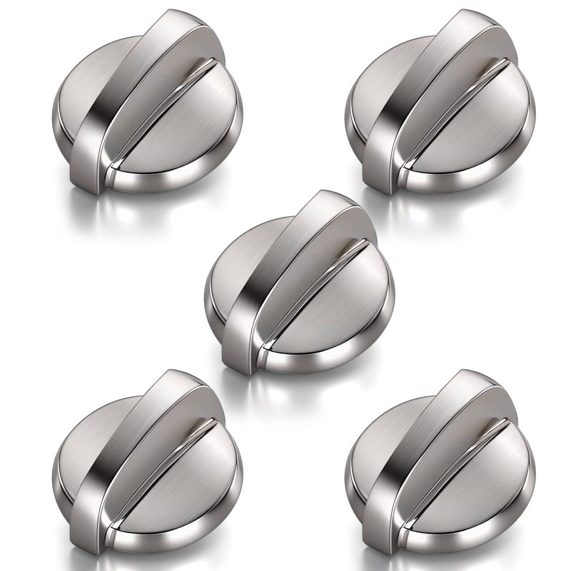 5 Pack WB03T10284 Oven Knobs Replacements for GE, 191D5100 Stove Knons Compatible with GE Range Stove Oven Replaces 1373043 AP4346312 AH2321076 EAP2321076 PS2321076