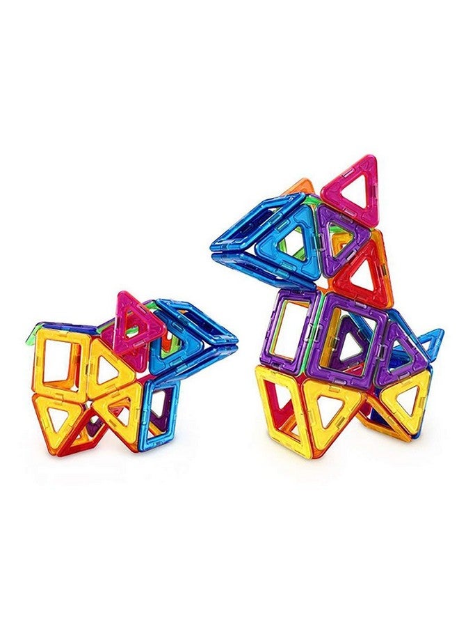 فنبلاست مجموعة مكعبات البناء المغناطيسية ثلاثية الأبعاد من فن بلاست، 52 قطعة، قابلة للتكديس والموازنة، لتنمية مهارات العقل، لعبة ألغاز تعليمية إبداعية للأطفال (متعددة الألوان) - Image 5