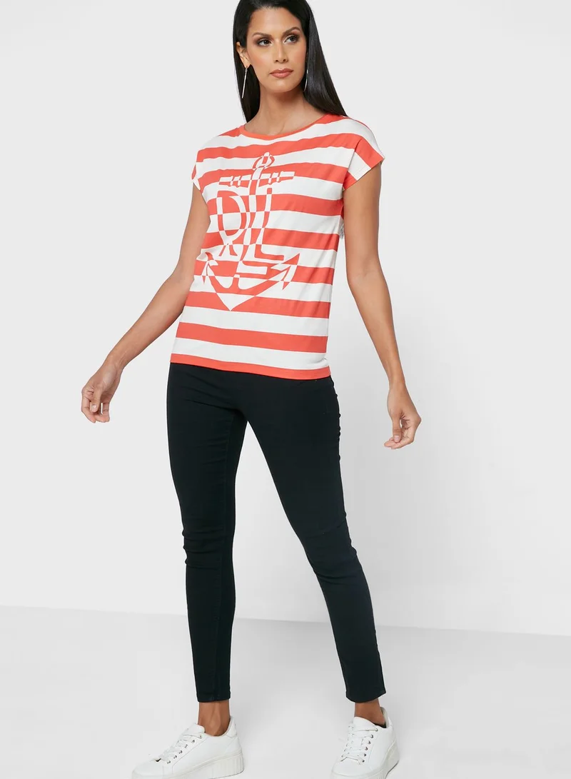 Lauren Ralph Lauren Round  Neck T-Shirt