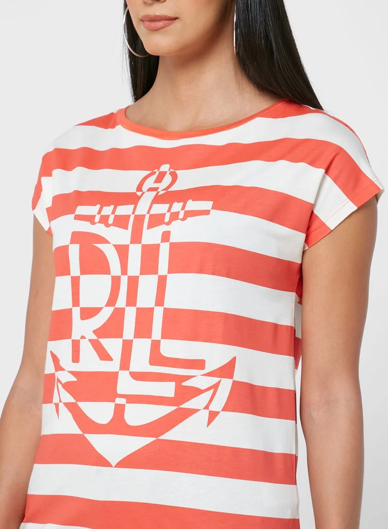 Lauren Ralph Lauren Round  Neck T-Shirt