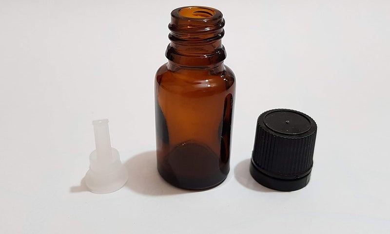 Pure Source India Pure Source India Empty 15 ML Amber Glass Bottle With LeakProof Euro Dropper And Cap With Seal MultipurposeSet of 24 Pieces  - Image 4