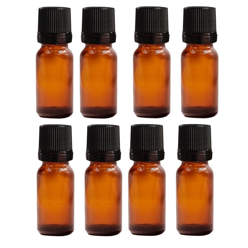 Pure Source India Pure Source India Empty 15 ML Amber Glass Bottle With LeakProof Euro Dropper And Cap With Seal MultipurposeSet of 24 Pieces  - Image 1
