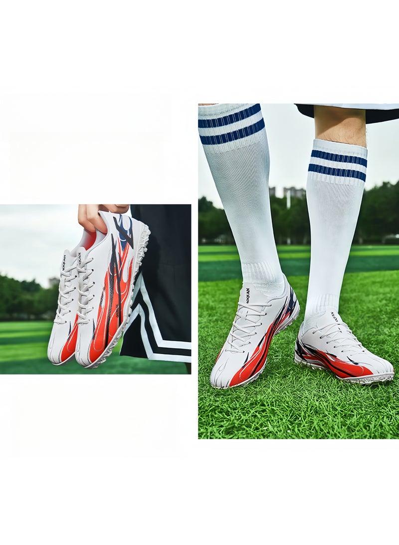 SKT Shiketro Low-Top Football Shoes With Short Nails For Artificial Turf For Teenagers And Students, Outdoor Training Shoes For Men And Women - Image 2
