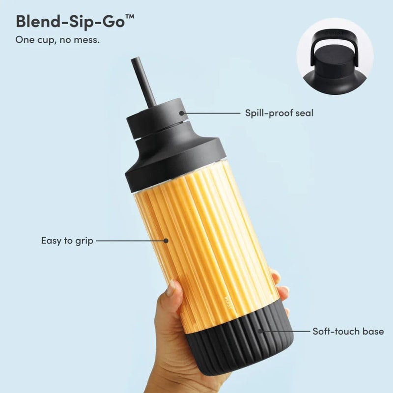 Beast Mighty 850 Plus | Premium Compact Personal Blender | Smoothies, Shakes, Dressings, Sauces | Blends Ice and Frozen Fruit | New XL Vessel | Extra Vessels, Lids and Straws | 850W (Carbon Black) - Image 3