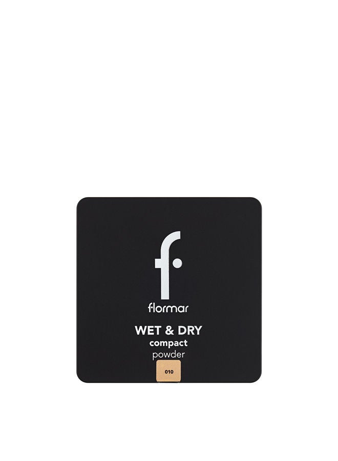 flormar Wet & Dry Compact Powder 010 Apricot - Image 2