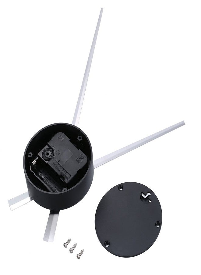 Mudder 3D Clock Hands DIY Wall Clock for Kitchen Office and Home Art Decor Quartz Clock Movement Mechanism Accessories (Black) - Image 3