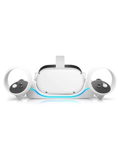 KASTWAVE Charging Station for Oculus Quest 2 USB Charging Dock Stand for VR Headset High-Speed Charging Station Stand With Breathing Light for Quest 2 Handle Storage Dock  - Image 1