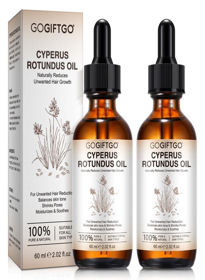 GOGIFTGO Cyperus Rotundus Oil,Cyprus Rotundus Oil for Hair Removal,Cyperus Oi-l Natural, Soothing and Gentle,Reducing Body Hair Growth,Smooth Skin & Hair Removal,60ml (2pcs - Image 1