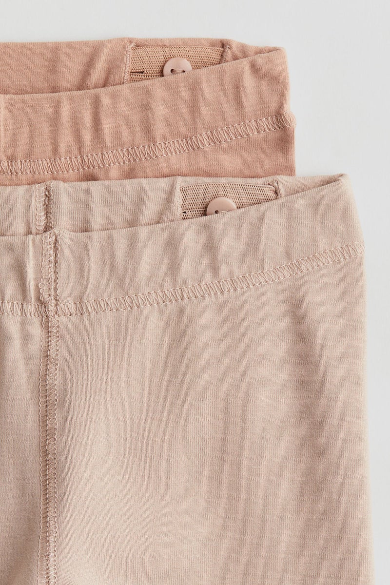 H&M 2-Pack Pima Cotton Jersey Leggings - Image 2