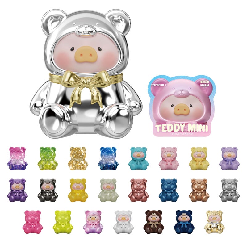 TOYZERO + Store طقم أكياس المفاجآت TOYZERO لولو الخنزير 20 قطعة دمى تيدي الصغيرة أكياس المفاجآت المجسمة ألعاب صناديق المفاجآت شخصيات حيوانات لطيفة ألعاب قابلة للجمع زينة للمكتب في المنزل هدايا للأعياد وأعياد الميلاد - Image 3