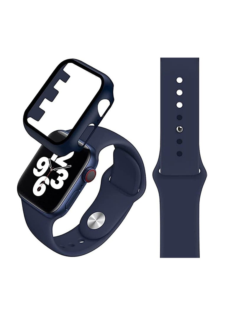Generic - Strap Compatible with Apple Watch Ultra 49mm,Soft Silicone Sport Breathable Wristband Replacement Strap Men Women Strap With Protective Cover Screen Shockproof - Image 1