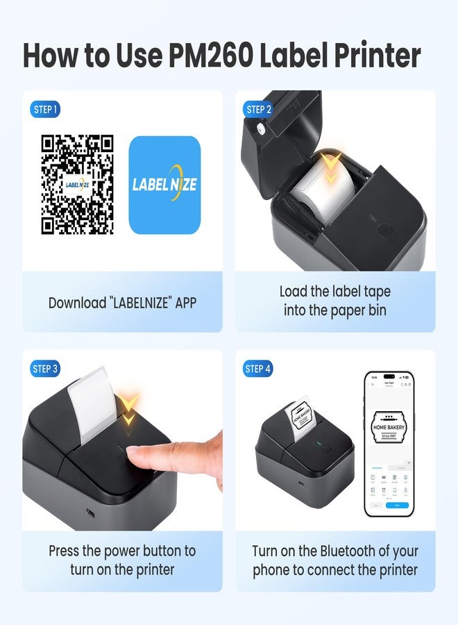 ETIKEZ PM260 Label Maker, Black - Image 5