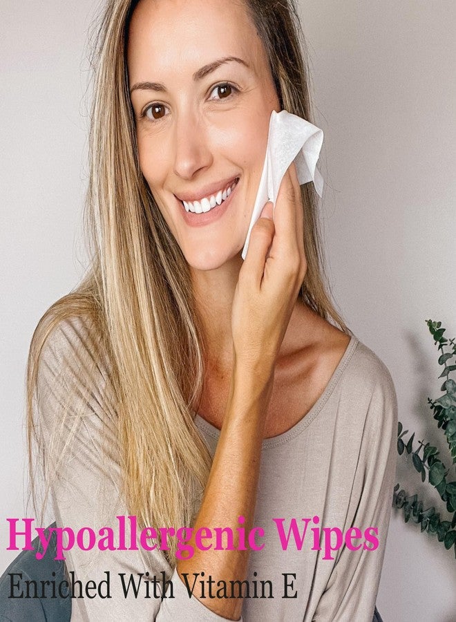 mivida 100 Count Individually Wrapped Makeup Remover Wipes with Vitamin E | Fragrance-Free, Alcohol-Free makeup wipes | Hypoallergenic single make up removing wipes - Image 2