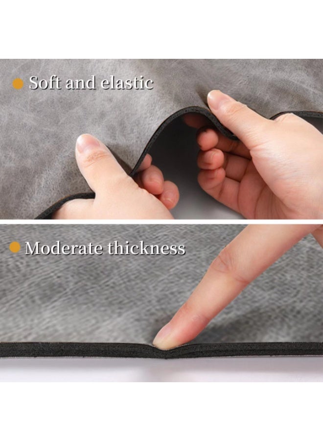 Kutis 3-Piece European Simple Style Toilet Floor Mat Set Bathroom Carpet Set Diatom Mud Grey - Image 4