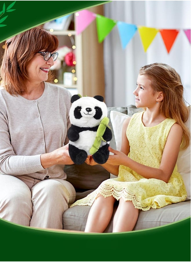 Adorable Panda Plush Toy 2 in 1 Bamboo Tube Pillow Soft Cuddly Stuffed Animal Perfect for Babies Play and Tummy Time Gift for Boys and Girls  - Image 4
