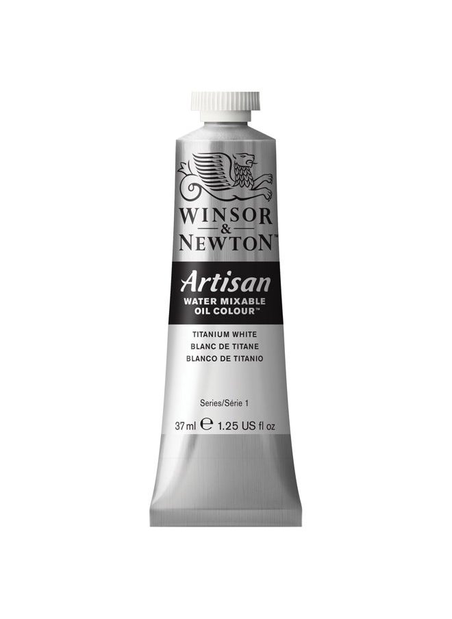 WINSOR & NEWTON Artisan Water Mixable Oil Colour, 1.25-oz (37ml), Titanium White  - Image 1