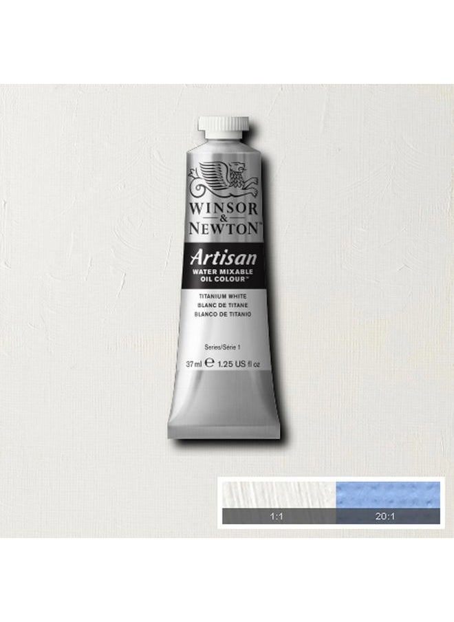 WINSOR & NEWTON Artisan Water Mixable Oil Colour, 1.25-oz (37ml), Titanium White  - Image 3