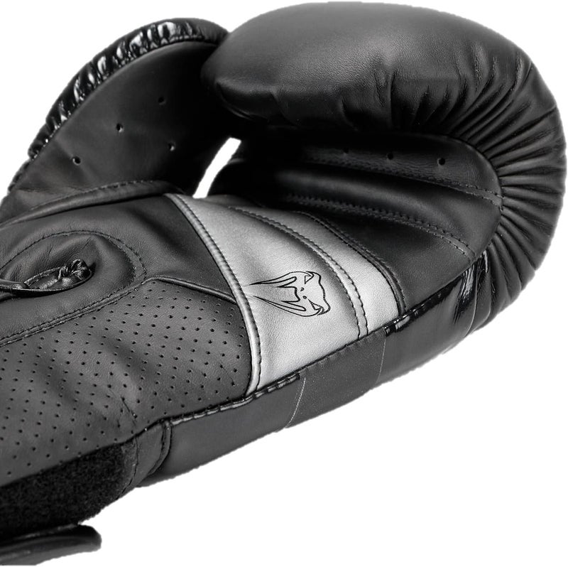 Elite Evo Boxing Gloves - Black/Black - Image 3