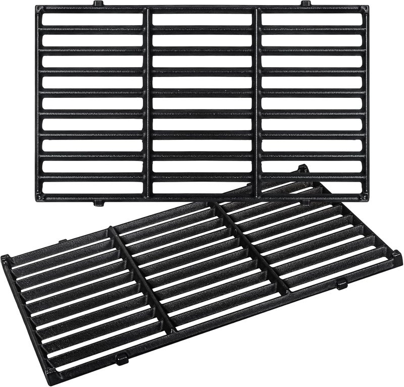 GORGERILA 7637 Grill Grates for Weber Spirit E210 E220 S210 S220 S215 17.5” Cast Iron Grates Replacement Parts for Weber Spirit 2 Burner Gas Grill, 2 Pack - Image 1
