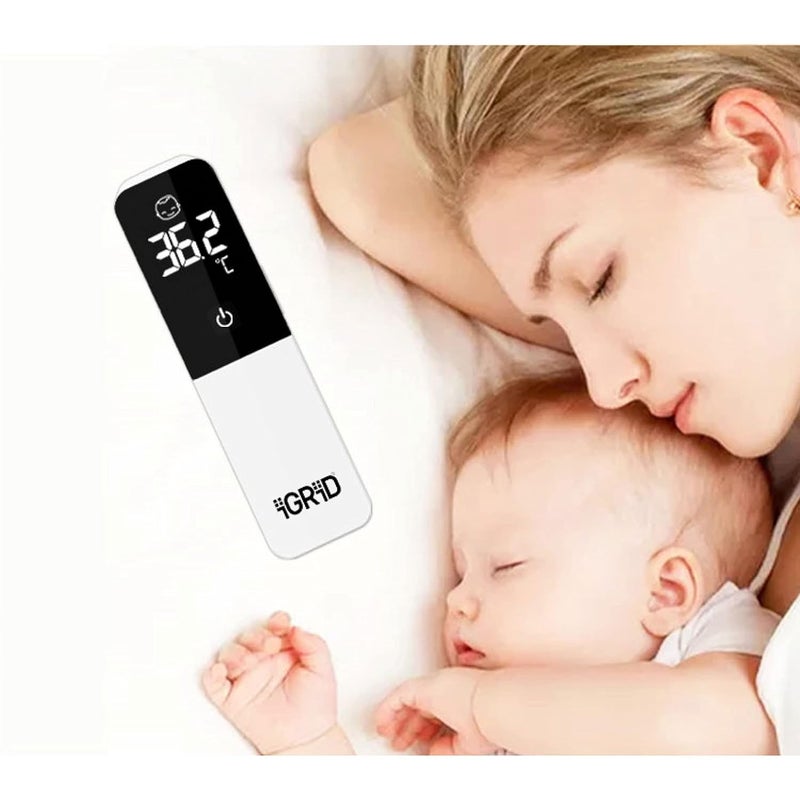 iGRiD Plastic Non-Contact Digital Infrared Forehead & Ear Thermometer For Babies and Adults - Image 2