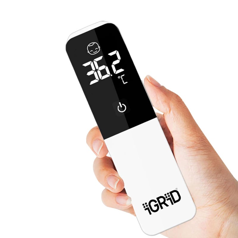 iGRiD Plastic Non-Contact Digital Infrared Forehead & Ear Thermometer For Babies and Adults - Image 1