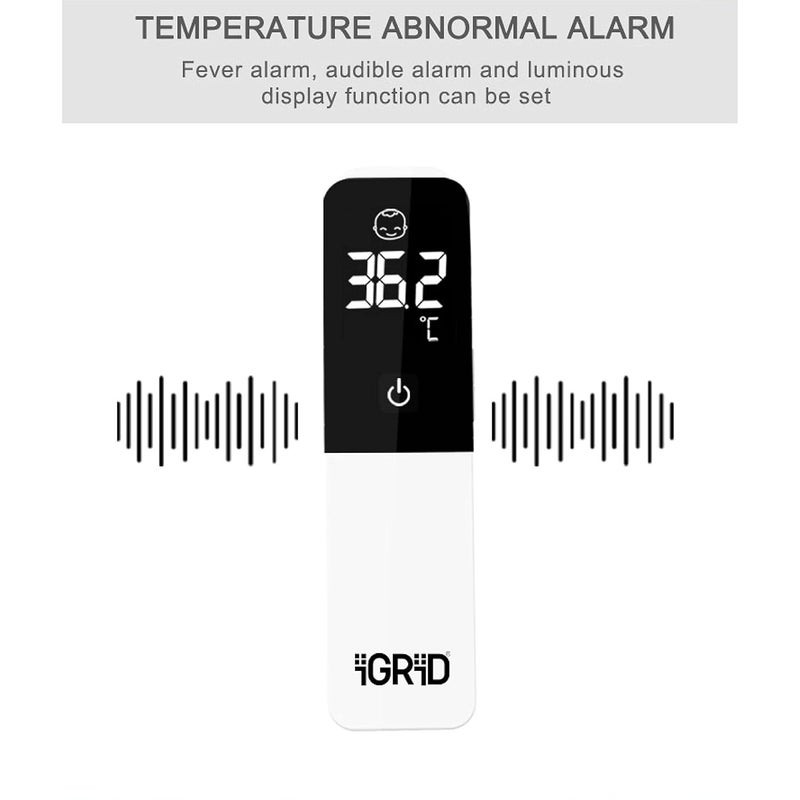 iGRiD Plastic Non-Contact Digital Infrared Forehead & Ear Thermometer For Babies and Adults - Image 3