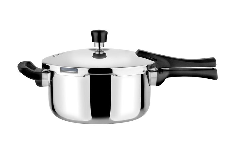 Prabha Stainless Steel Pressure Pan Outer Lid 2 Litre | Tri-Ply Whizz Cookers Manual | Kitchen Cookware Pots & Pans | ISI Certified Fast & Safe Healthy Cooking | Gas & Induction - Image 1