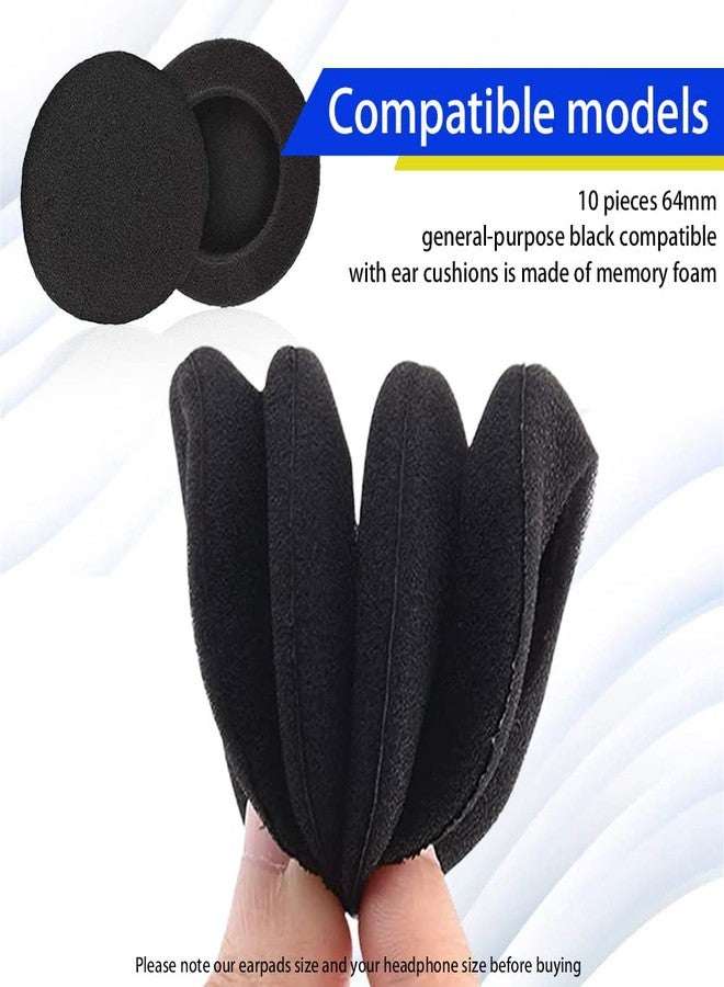 Blacell 10 X Headphone Earphone Foam Ear Pad Earpad Cover 64mm - Image 4