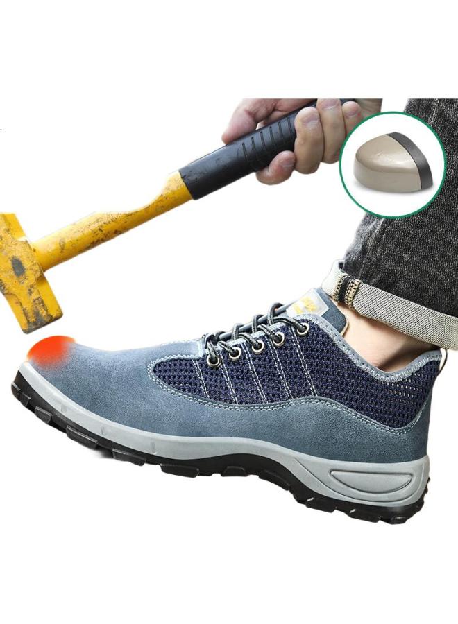 Fucheng Safety Shoes For Men, Breathable, Summer, Large Mesh, Lightweight, Wear-Resistant, Solid Steel Toe, Anti-Smashing, Anti-Puncture, Comfortable, 538, Size 41 - Image 3