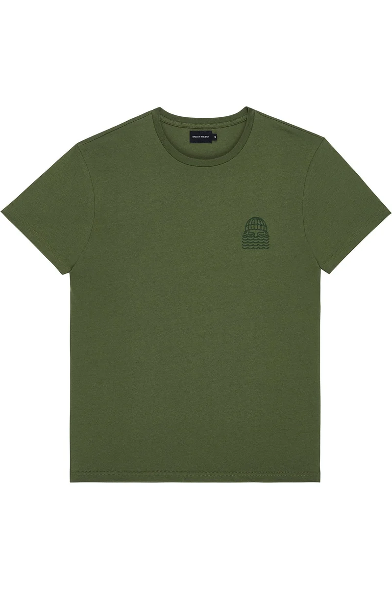Bask in the Sun Mini to the sea Kiwi T-Shirt 100% Organic Cotton