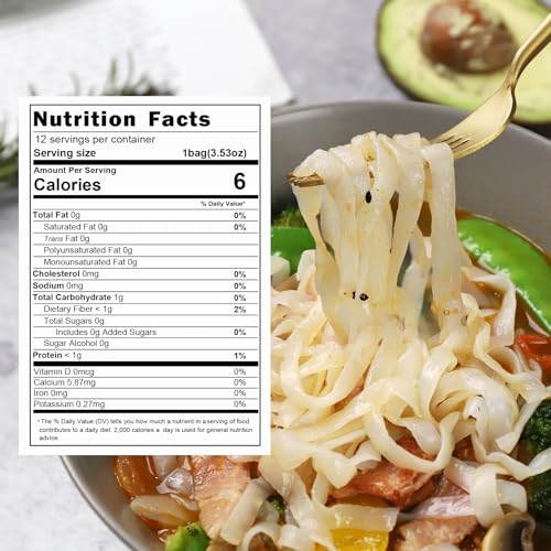 Hethstia Shirataki Noodle, 12 Packs Konjac Fettuccine Low-Carb Pasta Gluten Free, Low Calorie, Vegan, Sugar Free, Keto, Ready to Eat, Healthy Diet, Holiday Gifts - Image 2