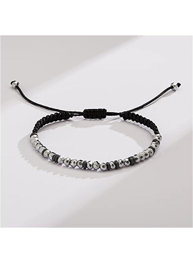 Arabest Motivational Secret Message Morse Code Bracelets for Women Men Birthday  Gifts for Daughter Mom Dad Sister Jewelry Adjustable Beaded Wrap Bracelet - Image 2