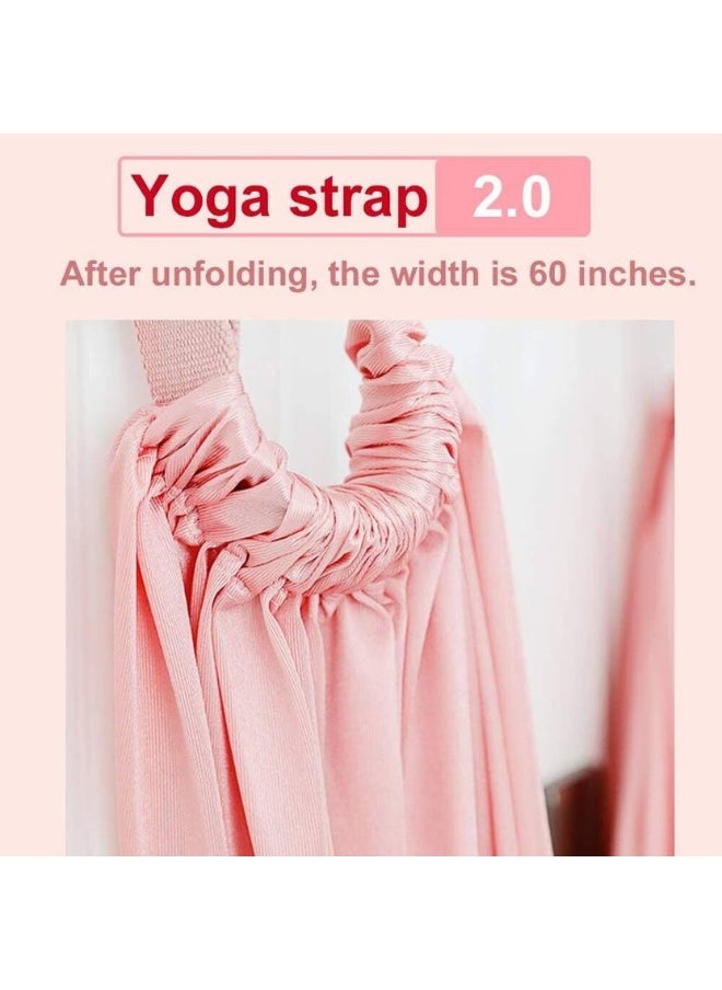 IRIS IRIS Waist Back Leg Stretch Strap, Back Bend Split Inversion Strap for Fitness Polyester Yoga Strap  (Pink)  - Image 2