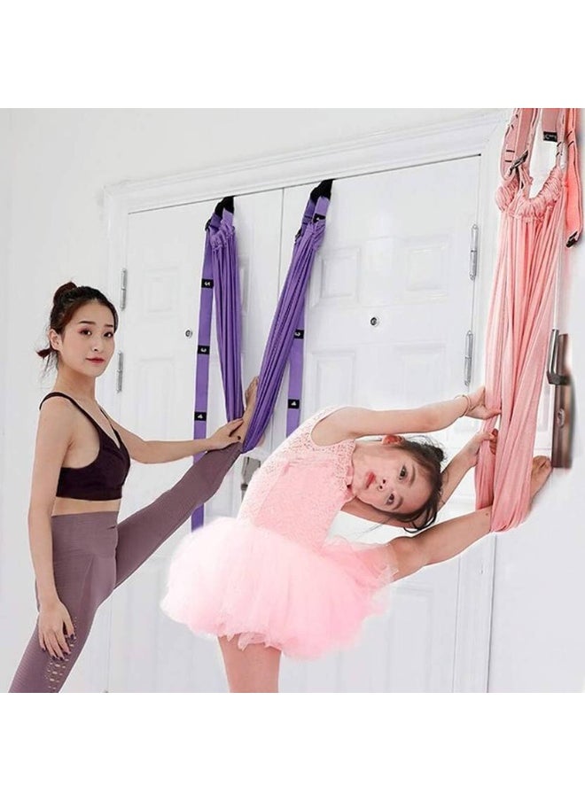 IRIS IRIS Waist Back Leg Stretch Strap, Back Bend Split Inversion Strap for Fitness Polyester Yoga Strap  (Pink)  - Image 4