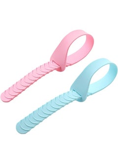 Hoppokart Toilet Seat Lid Lifting Band Foldabable Toilet Seat Help Lifter Band Lid Lifter Handle Bathroom Accessories Toilet Cover Support Lifter Toilet Lid Opener 2 PCS  - Image 1