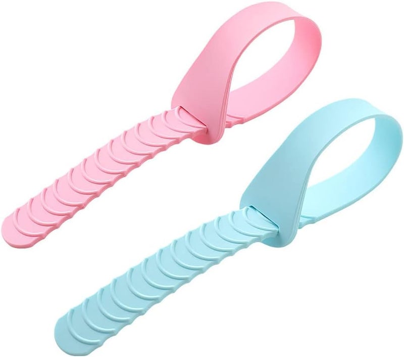 Hoppokart Toilet Seat Lid Lifting Band Foldabable Toilet Seat Help Lifter Band Lid Lifter Handle Bathroom Accessories Toilet Cover Support Lifter Toilet Lid Opener 2 PCS  - Image 1
