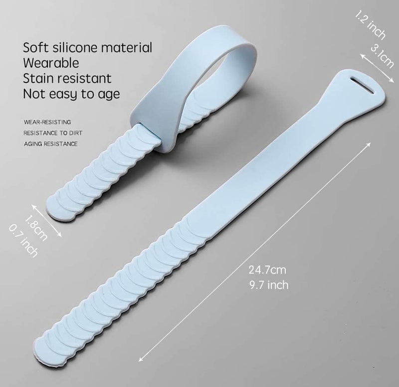 Hoppokart Toilet Seat Lid Lifting Band Foldabable Toilet Seat Help Lifter Band Lid Lifter Handle Bathroom Accessories Toilet Cover Support Lifter Toilet Lid Opener 2 PCS  - Image 3