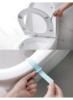Hoppokart Toilet Seat Lid Lifting Band Foldabable Toilet Seat Help Lifter Band Lid Lifter Handle Bathroom Accessories Toilet Cover Support Lifter Toilet Lid Opener 2 PCS  - Image 5