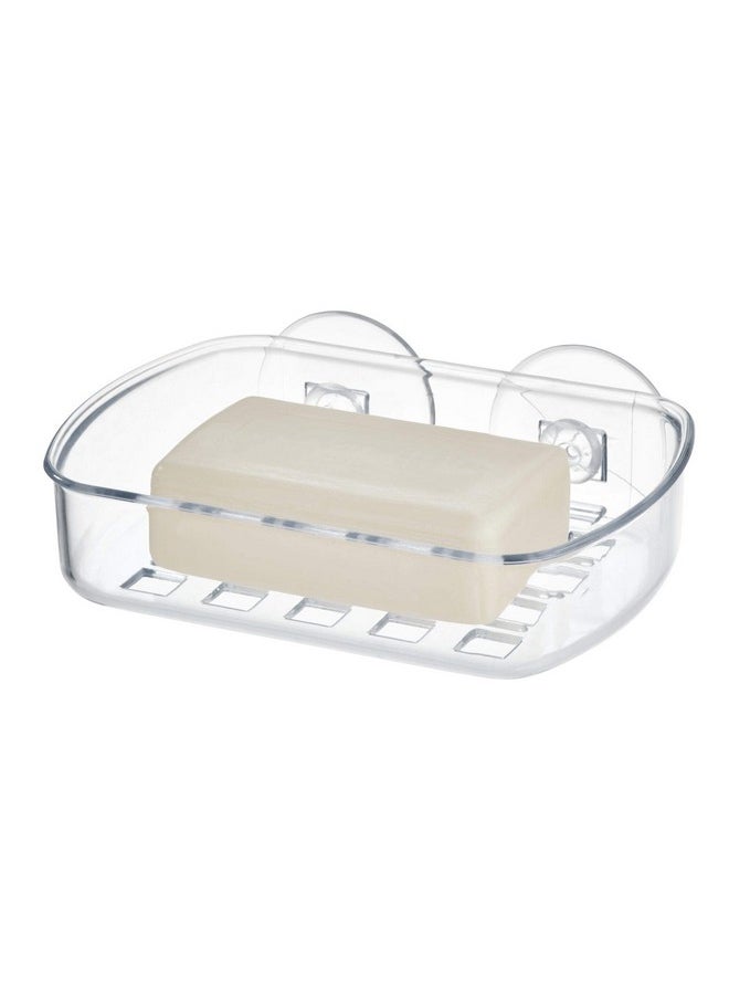 InterDesign Interdesign 19600 Suction Soap Dish, Clear  - Image 1