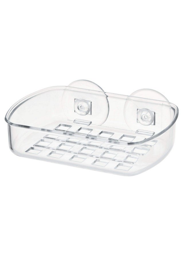 InterDesign Interdesign 19600 Suction Soap Dish, Clear  - Image 4