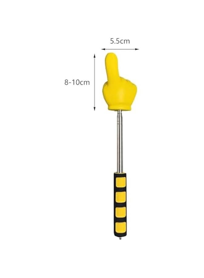Telescopic Teachers Pointer Stick Extendable Finger Pointer Stick Pointing Stick for Classroom Supplies Presentation, Yellow - Image 4