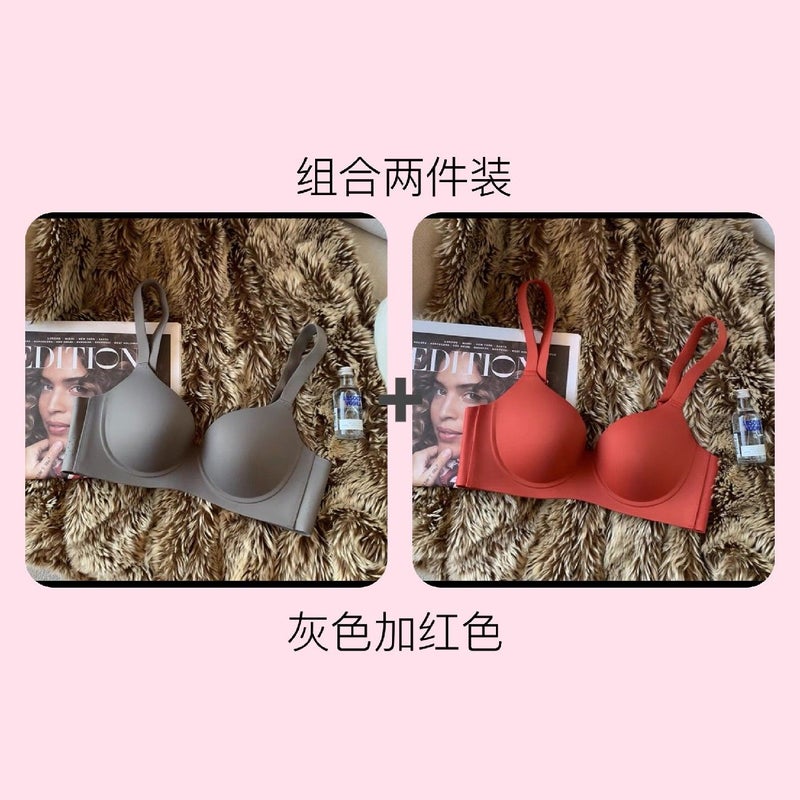 Plus Size Seamless Minimizer Bra for Women, Thin Cups, Push-Up, Gathers Side Fat, Prevents Sagging, Smooth Finish