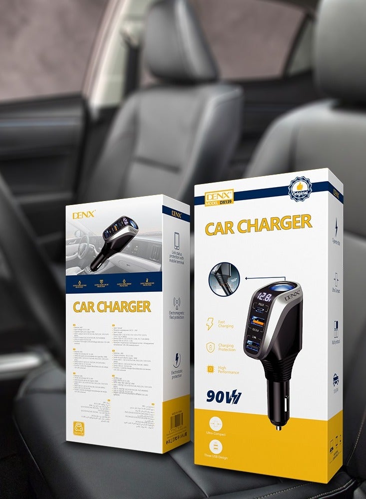 Denx 90W Fast Car Charger - Image 1