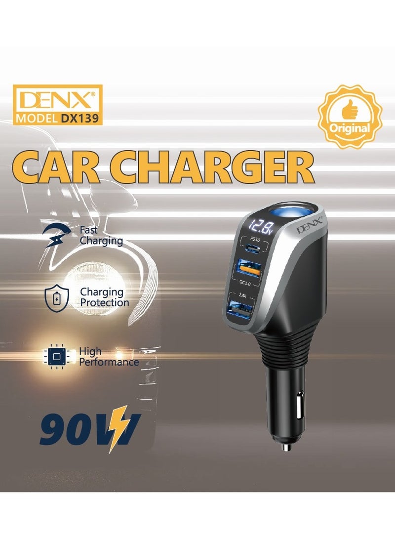 Denx 90W Fast Car Charger - Image 4