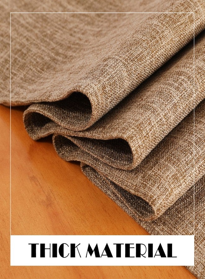 Jeloris Burlap Farmhouse Cotton Linen Table Runner, Rustic Woven Solid Color Table Runner for Dining, Kitchen, Holiday, Halloween, Christmas, Party (12x70 inch, Khaki) - Image 3