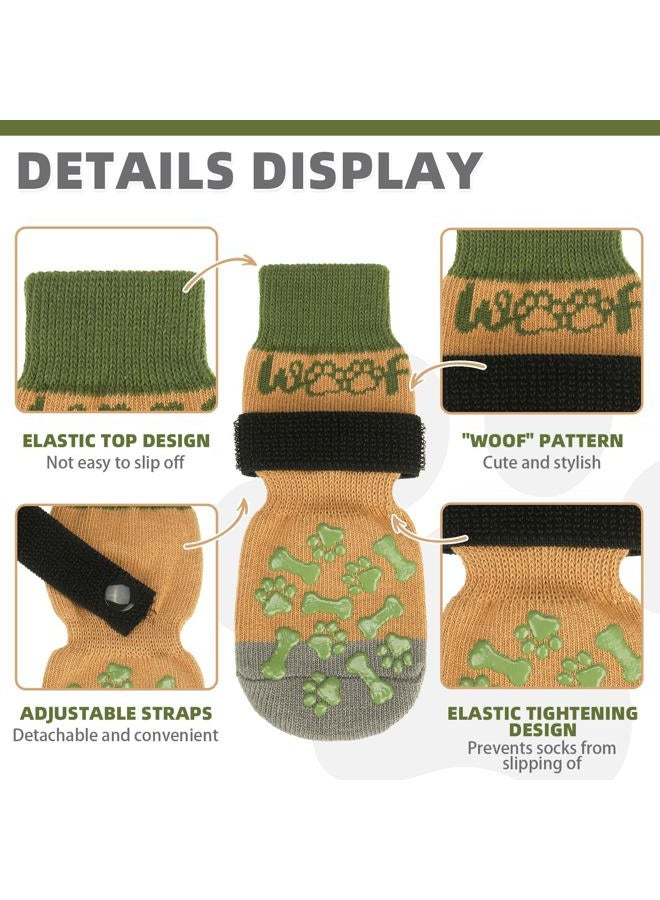 KOOLTAIL Dog Socks for Hot/Cold Pavement to Prevent Licking Paws,Dog Boots&Paw Protector for Hardwood Floors Anti Slip,Traction Control No Twist Grip Booties for Small Medium Large Senior Dogs - Image 2