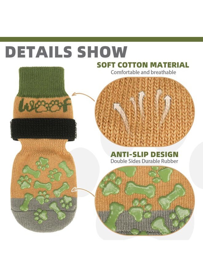 KOOLTAIL Dog Socks for Hot/Cold Pavement to Prevent Licking Paws,Dog Boots&Paw Protector for Hardwood Floors Anti Slip,Traction Control No Twist Grip Booties for Small Medium Large Senior Dogs - Image 3